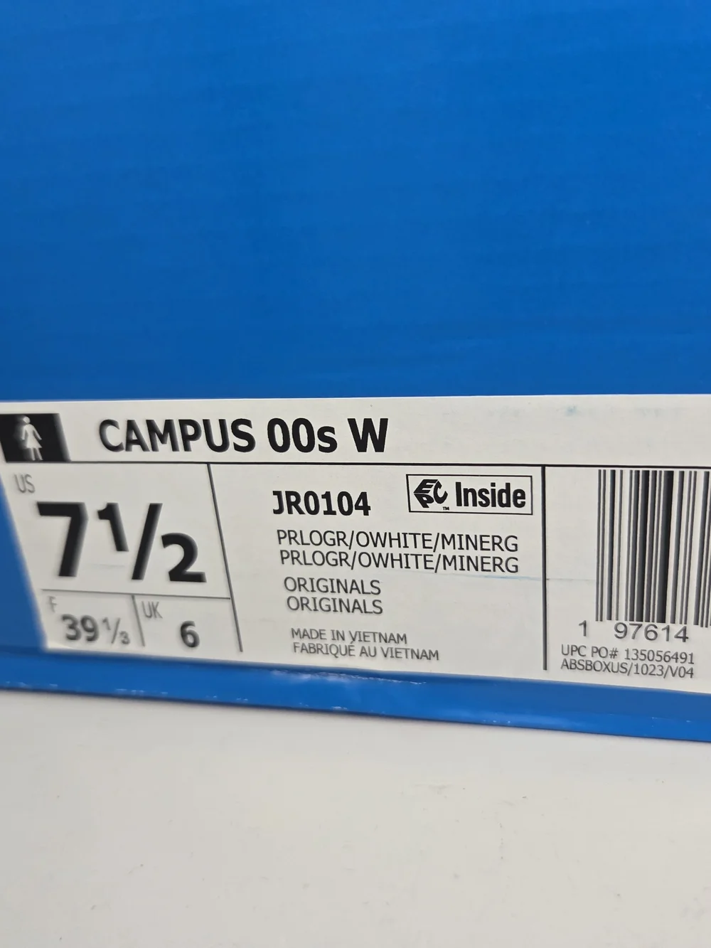 Adidas Campus 00s W PRLOGR/OWHITE/MINERG Women's Sneakers